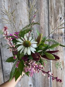 bouquet juin echinacea lys heuchere lysimachia