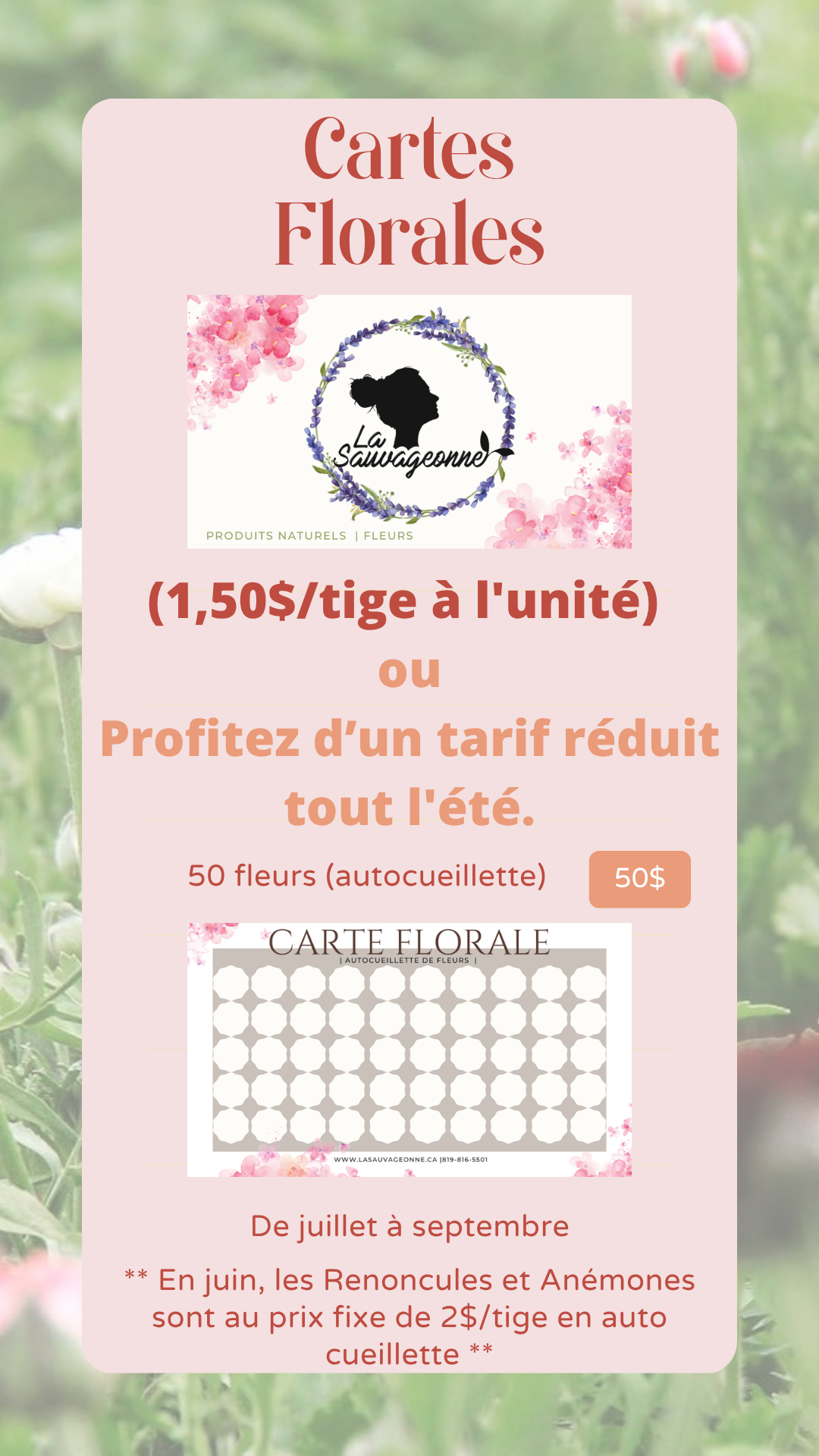 Carte florale 2026